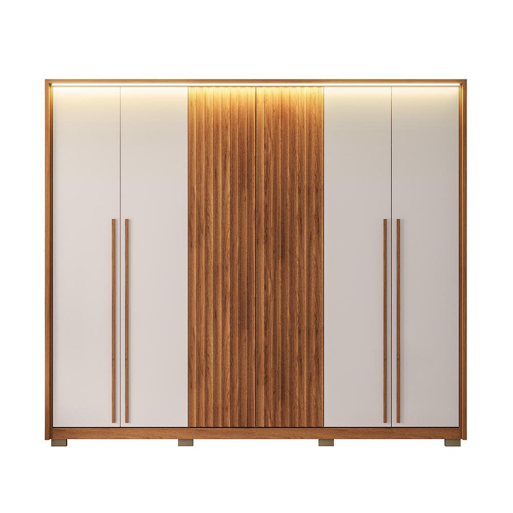 Clóset Meyer 268 x 57 x 234.2 cm Color Café y Crema