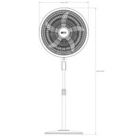 Ventilador de Pedestal Negro