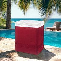 Hielera Cuadrada Roja 16.1 L
