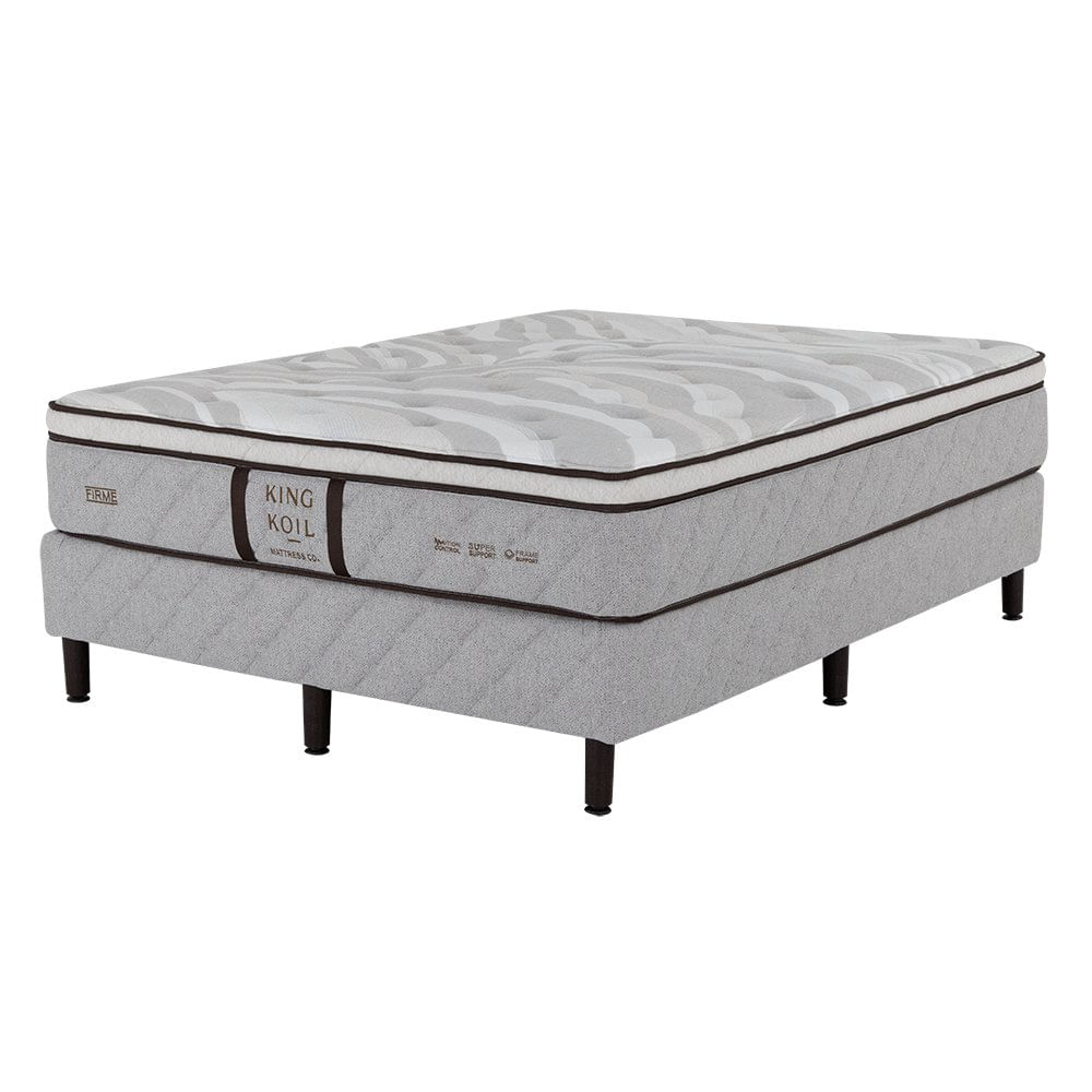 Set de Cama Colchón + Base Pure Home Firme - Varios Tamaños Matrimonial