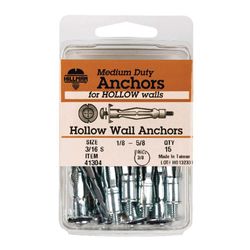Anclajes Expansivos para Pared Hueca 3/16x3/16 Plg 15 Pzas