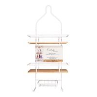 Organizador para Ducha Blanco y Bamboo