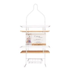 Organizador para Ducha Blanco y Bamboo