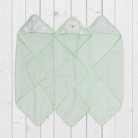 Set de Toallas con Capucha Verde