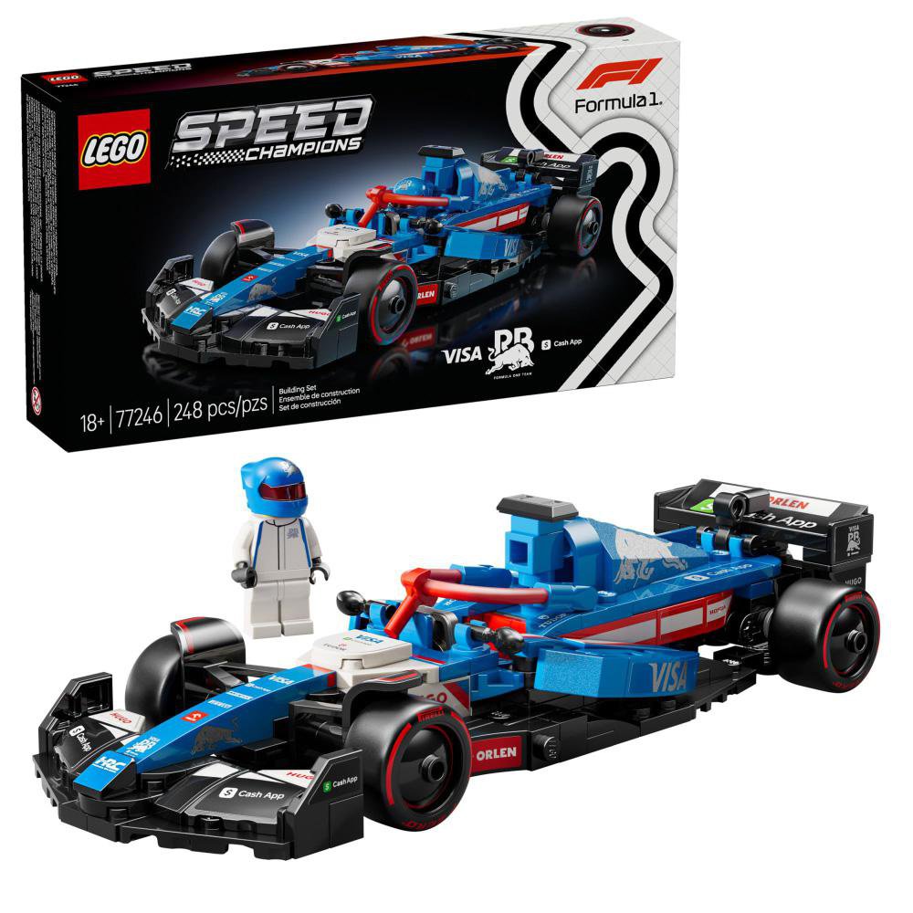 LEGO Speed Champions Carro de Carreras Visa Cash App RB VCARB 01 F1 #77246 de 248 Piezas