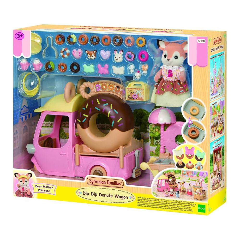 Vehículo Sylvanian Families Furgoneta de Donas con Figura y Accesorios 3+ Años Sylvanian F…