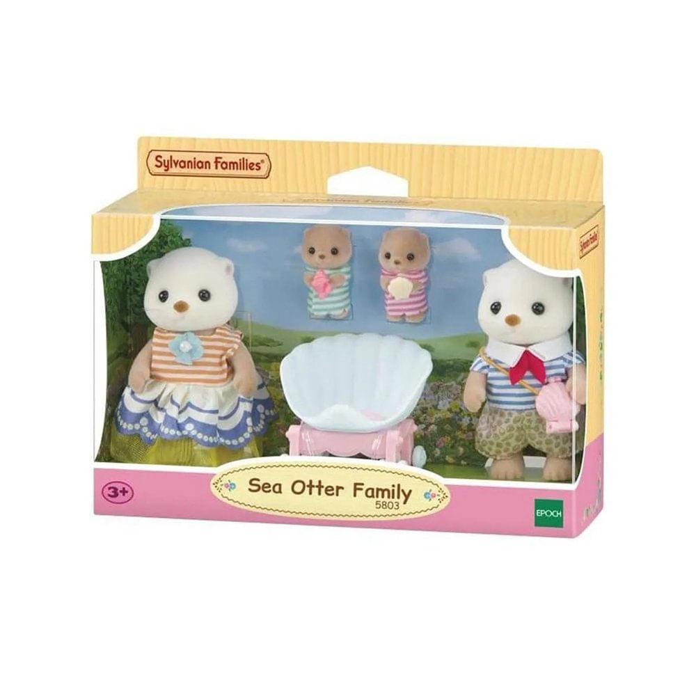 Set de Figuras Sylvanian Families Familia de la Nutria Marina de 5 Piezas Sylvanian Famili…