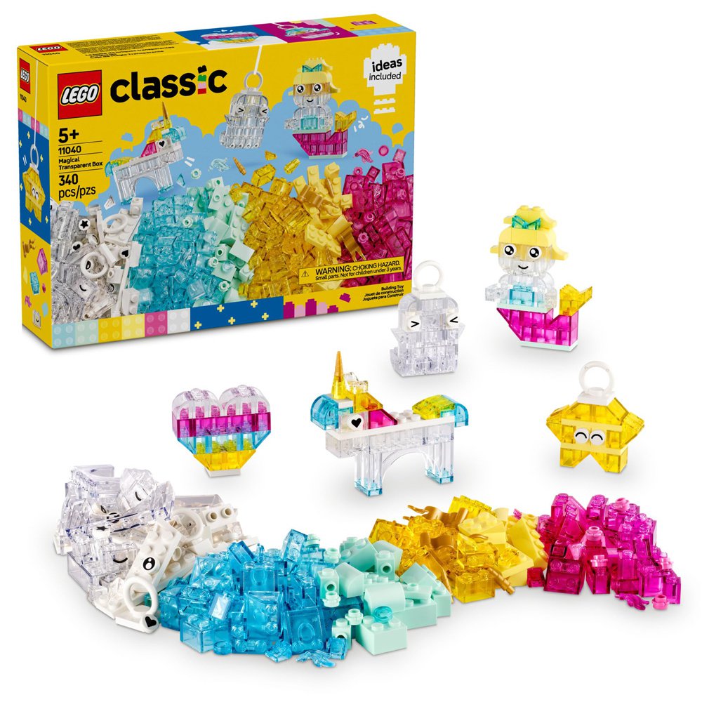 LEGO Classic Caja de Magia Transparente #11040 de 340 Piezas