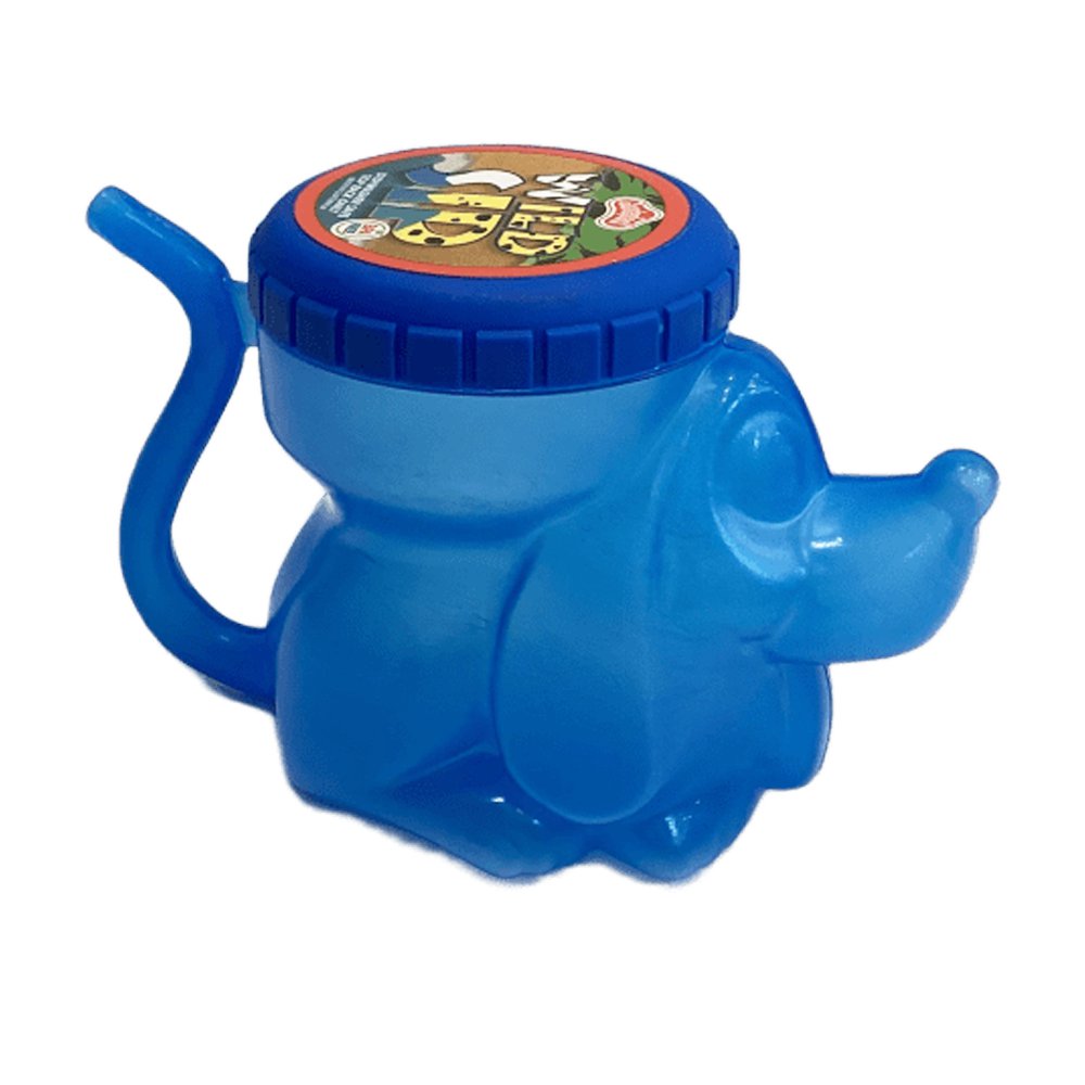 Pachón Plástico de 16.9 oz con Pajilla Diseño Perro Color Azul