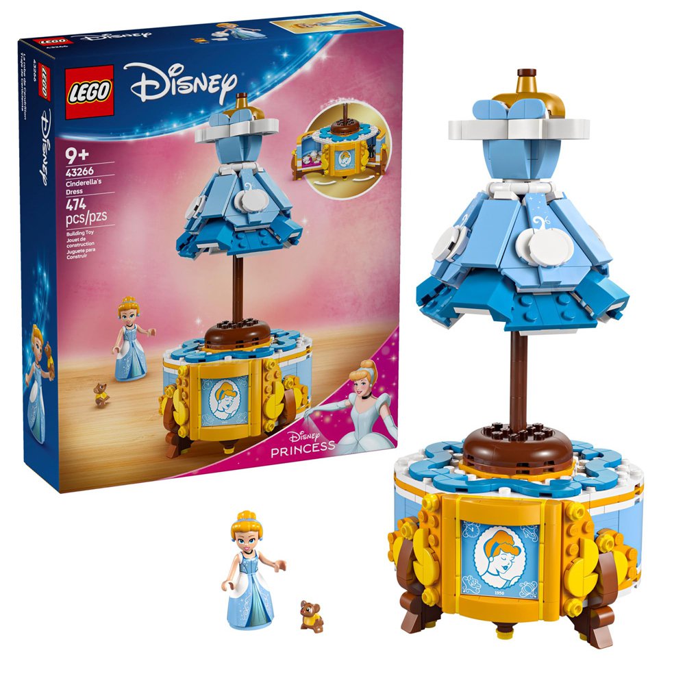 LEGO Disney Princess Vestido de Cenicienta #43266 de 474 Piezas LEGO Disney Princesa Vesti…