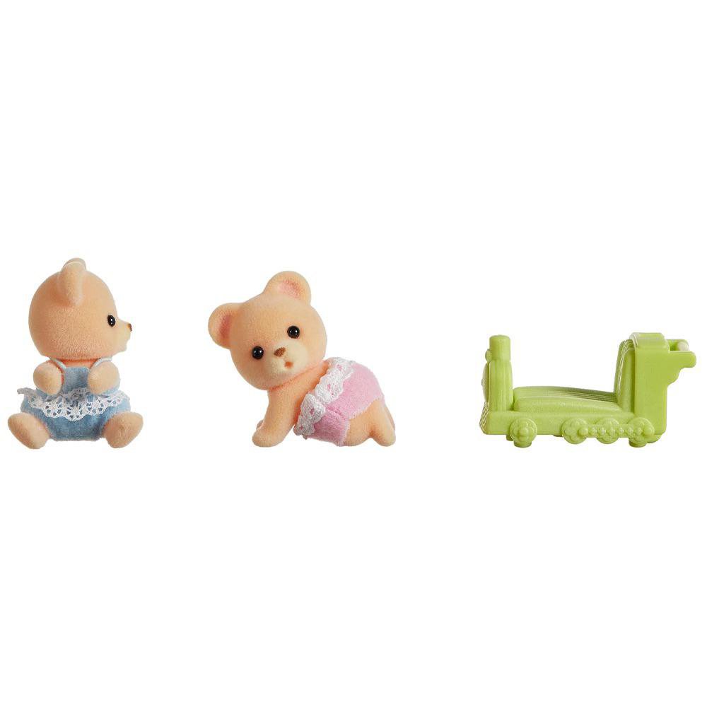 Set de Figuras Sylvanian Families Gemelos Oso Pardo de 3 Piezas Sylvanian Families Set Gem…