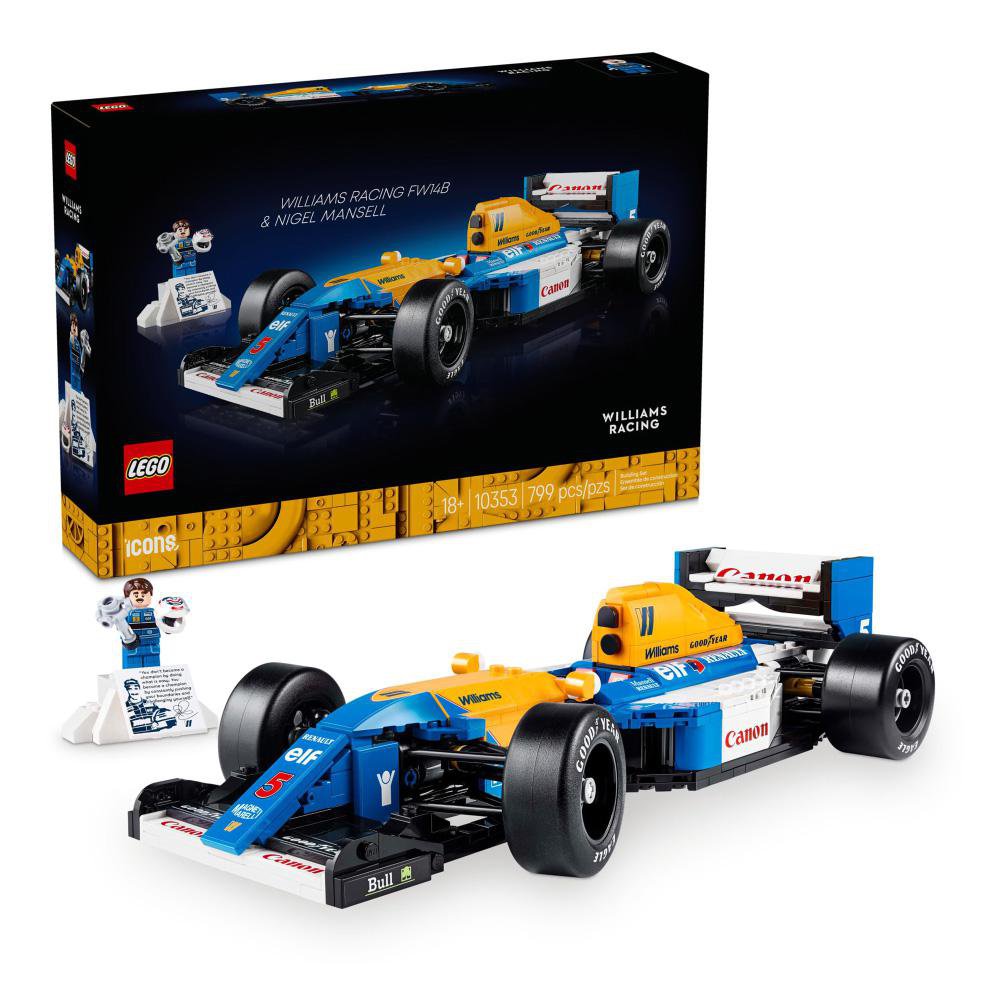 LEGO Icons Williams Racing FW14B y Nigel Mansell #10353 de 799 Piezas