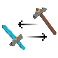Espada Y Pico Transformables De Minecraft: La Película