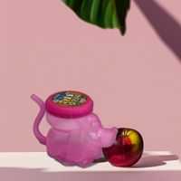 Pachón Infantil Diseño Perrito con Pajilla Rosado