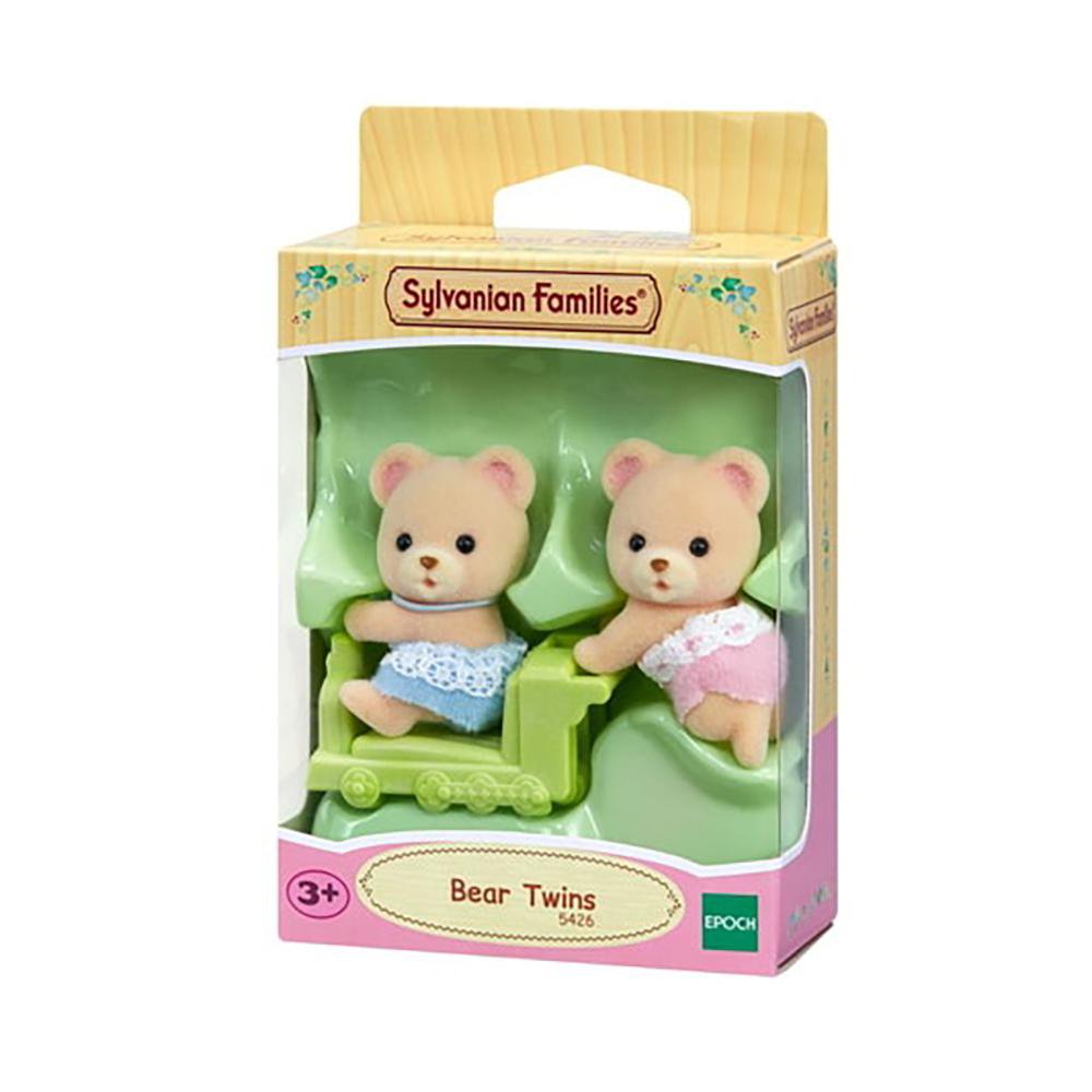 Figuras Sylvanian Families Gemelos Oso Polar con Trenecito Set Gemelos Oso Polar de Sylvan…