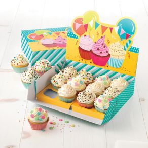 Caja Portacupcakes Desechable