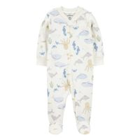 Mameluco Interlock Estampado de Animales Acuáticos  para Niño - Varias Tallas