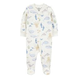 Mameluco Interlock Estampado de Animales Acuáticos  para Niño - Varias Tallas