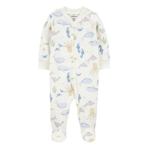Mameluco Interlock Estampado de Animales Acuáticos  para Niño - Varias Tallas