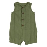 Romper Oliva Texturizado para Niño - Varias Tallas