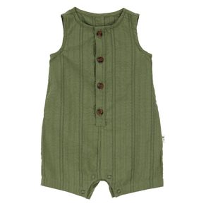 Romper Oliva Texturizado para Niño - Varias Tallas