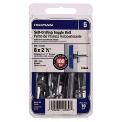 Set de 10 Tornillos con Tarugos Mariposa 6x2 Plg