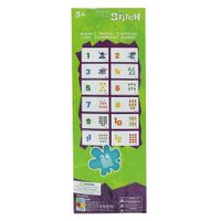 Tarjetas Didácticas de Números Diseño Stitch 24 Piezas