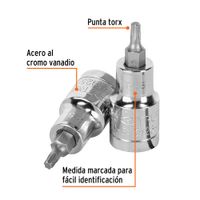 Dado Punta Torx T-25 Cuadro 1/2 Plg