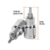 Dado Punta Torx T-25 Cuadro 1/2 Plg