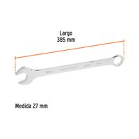 Llave Combinada Extralarga Milimétrica 27 X 385 Mm