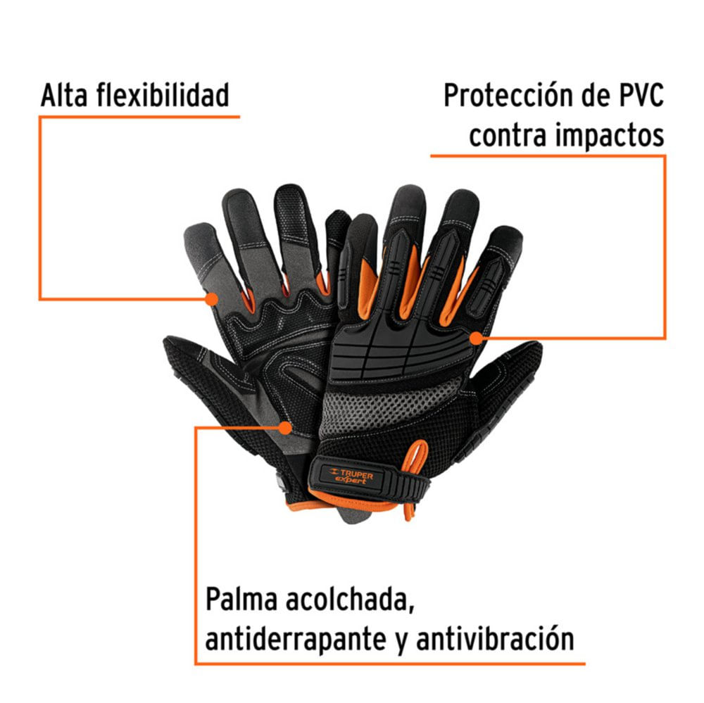 Guantes para Mecánico con Protección Anti-Impacto