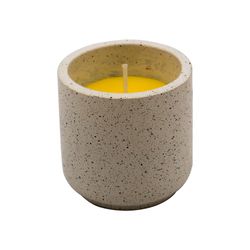 Candela de Citronela Blanca con Destellos