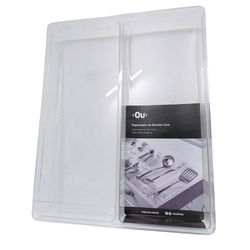 Organizador de Gavetas Transparente 7.5x30x5.6 cm