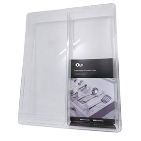 Organizador de Gavetas Transparente 7.5x30x5.6 cm