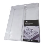 Organizador de Gavetas Transparente 7.5x30x5.6 cm
