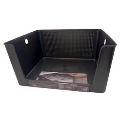 Caja Organizadora Flow Negra con Abertura