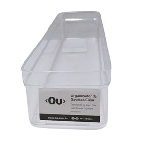 Organizador de Gavetas Transparente 22.5x7.5x5 cm