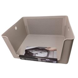 Caja Organizadora Flow Beige con Apertura 34x27x17.4 cm