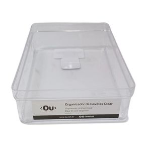Organizador de Gavetas Transparente 22.5x15x5.6 cm