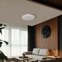Ventilador Blanco con Luz Led