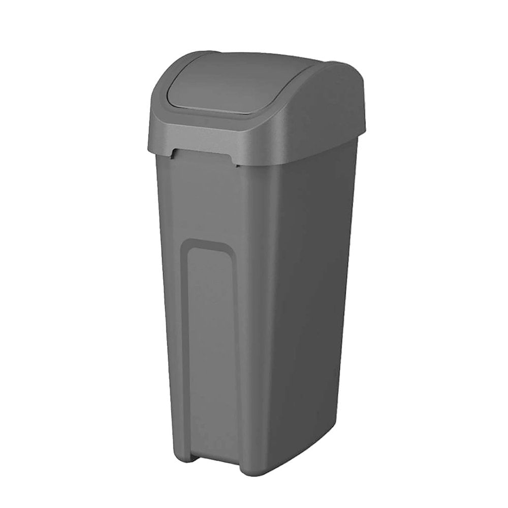 Basurero con Tapa Vaivén de 50 Litros Gris Plomo