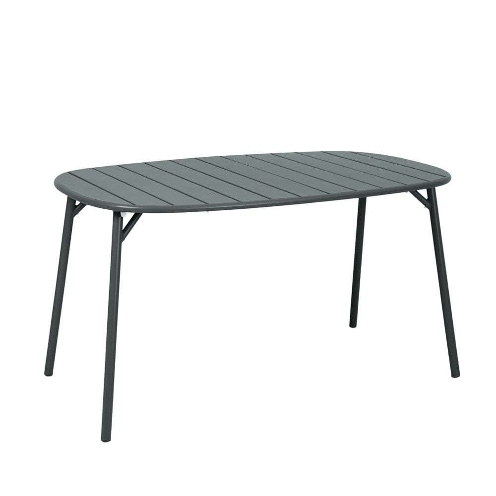 Mesa de Acero Bolonia 140 x 80 x 75 cm Color Gris