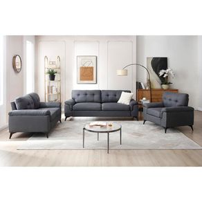 Set de Sala Everest 3+2+1 Gris Oscuro
