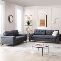 Set de Sala Everest 3+2+1 Gris Oscuro