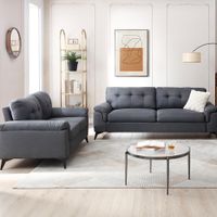 Set de Sala Everest 3+2+1 Gris Oscuro