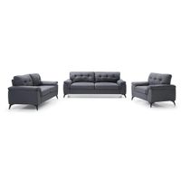 Set de Sala Everest 3+2+1 Gris Oscuro