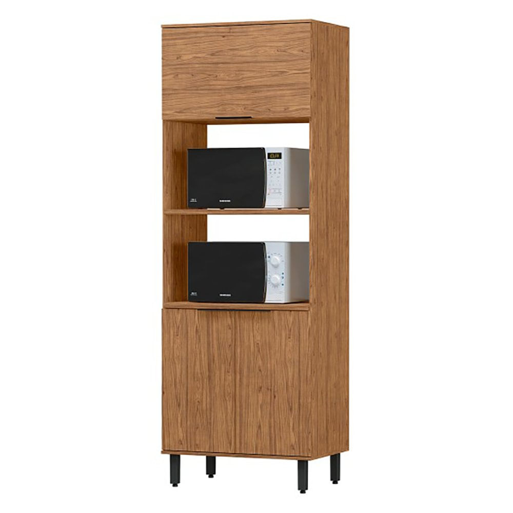 Gabinete Torre Toscana para 2 Hornos 80 x 51.6 x 230 cm Color Café