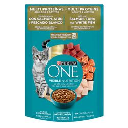Alimento Húmedo para Gato Multiproteínas Salmon y Atún 85 G