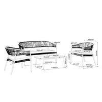 Set Montreal para Exterior 4 Piezas