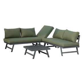 Set de Exterior Oliva Aluminio 4 Piezas